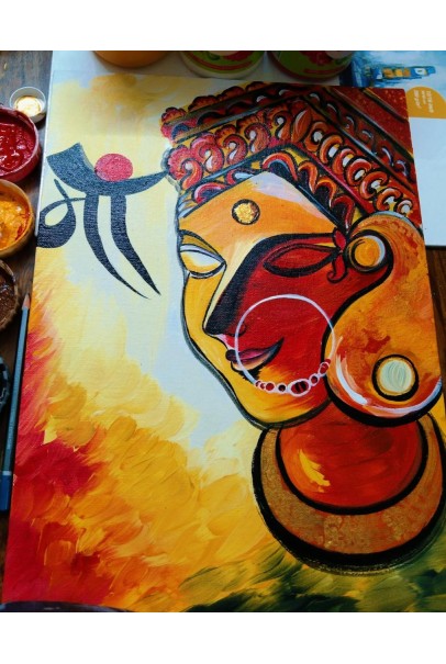 Canvas Painting- Maa